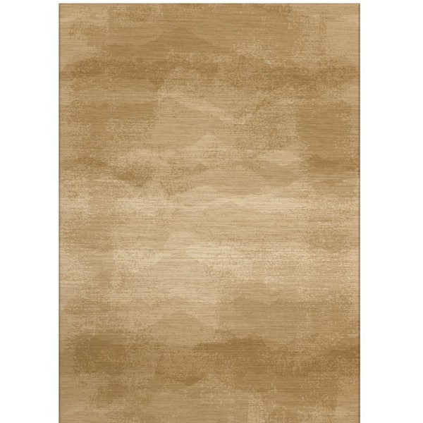Walls Republic Gold Brown Swirl Sea Waves design Modern Living Room 4 ft. 11 in. x 6 ft. 7 in. Rectangle Polyester Area Rug