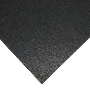 Elephant Bark Black 1/4 in. T x 48 in. W x 180 in. L Rubber Flooring (60 sq. ft.)