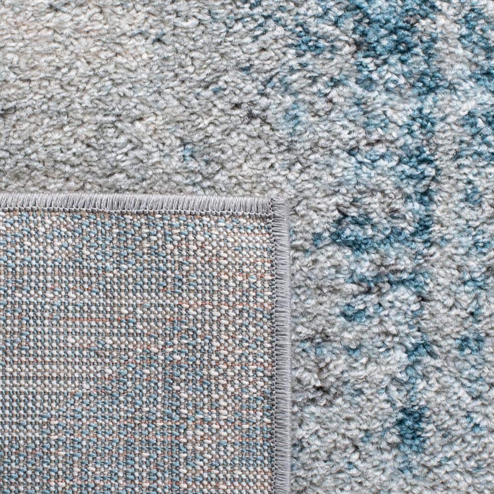 Tulum 8' x 10' Gray and Blue Reversible Area Rug