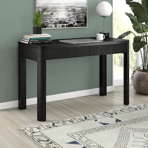 Mendoza 47.5 in. Black Grain Writing Desk