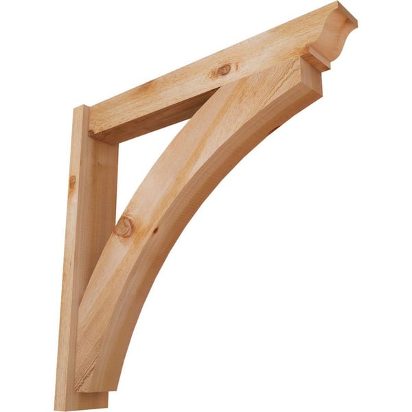 6 in. x 36 in. x 36 in. Thorton Traditional Rough Sawn Western Red Cedar Outlooker