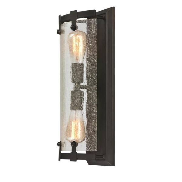 Westinghouse Burnell 2-Light Oil Rubbed Bronze Wall Mount Bath Light