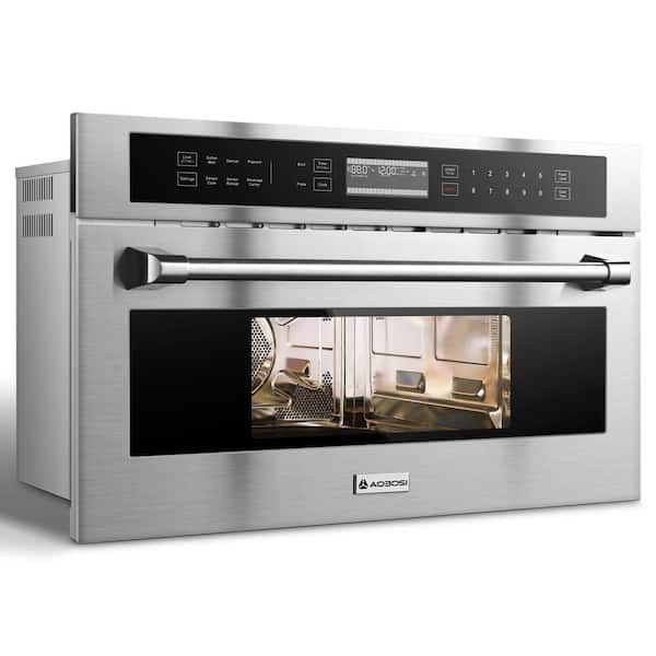 30 in 1.6 cu ft. Microwave Oven & Convection Oven 2-in-1,Single Electric Wall Oven,Safety Lock & Timer,Stainless Steel