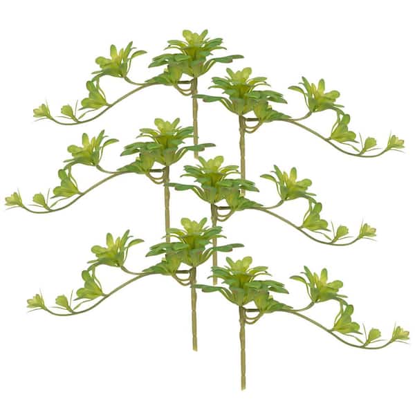 A & B Home 11 .8 in. Green Artificial Assorted Flowers Floral Arrangements