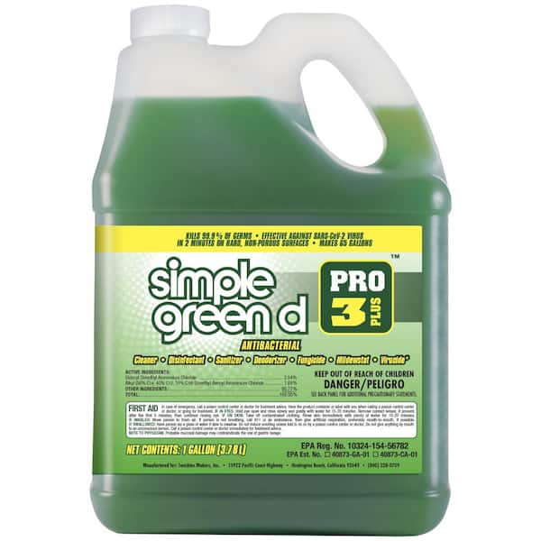 Pro 3 Plus 1 Gal. Herbal Scent Antibacterial Cleaner and Disinfectant