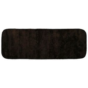 Traditional Chocolate 22 in. x 60 in. Washable Bathroom Accent Rug