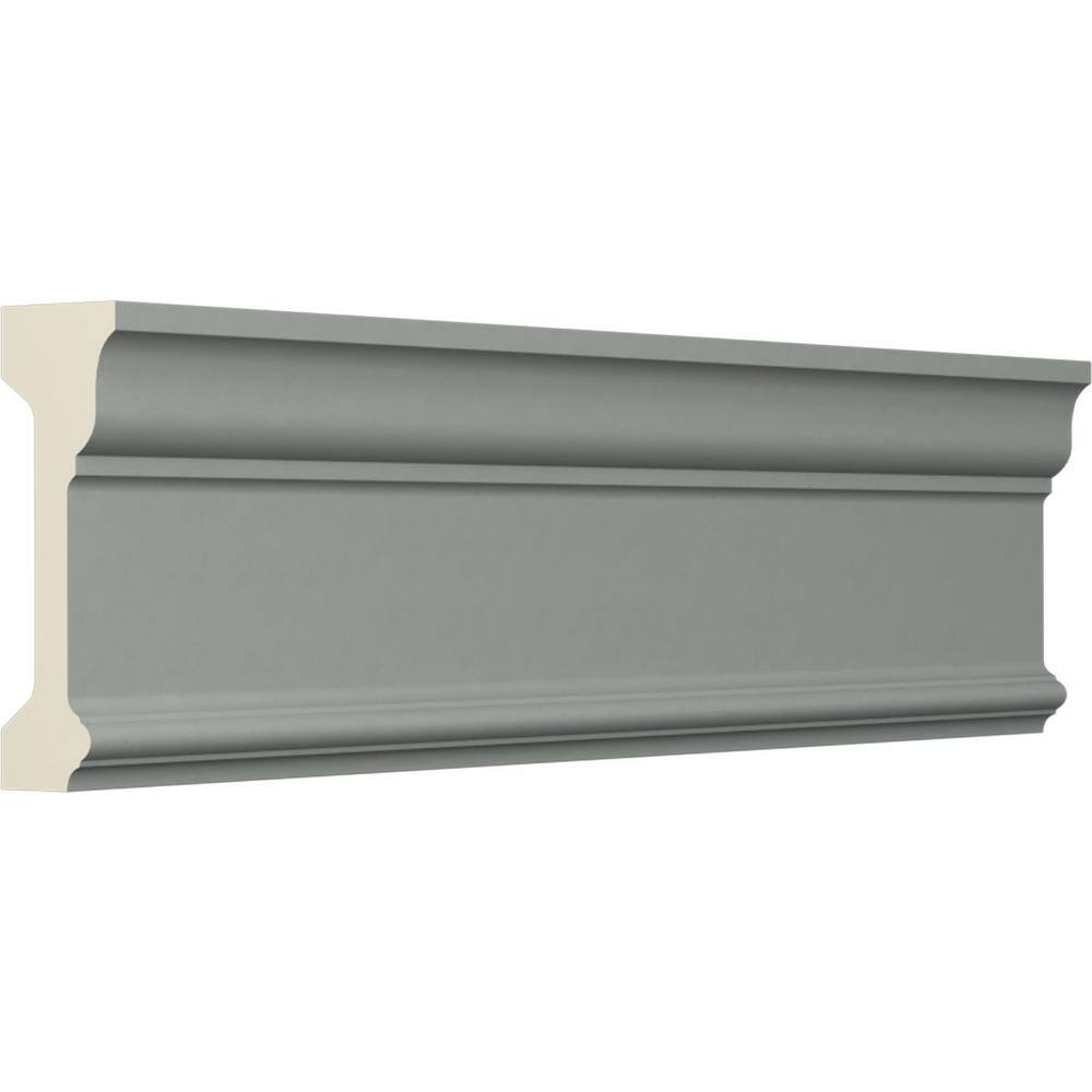 Gray Polyurethane Traditional Chair Rail Moulding