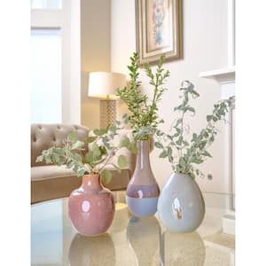 9 in. H Ceramic 2-Tone Vase