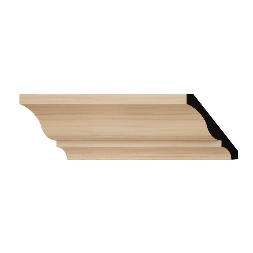 WM48 2.63 in. D x 3.34 in. W x 6 in. L Wood (Alder) Crown Moulding Sample price history on PriceWatchPro