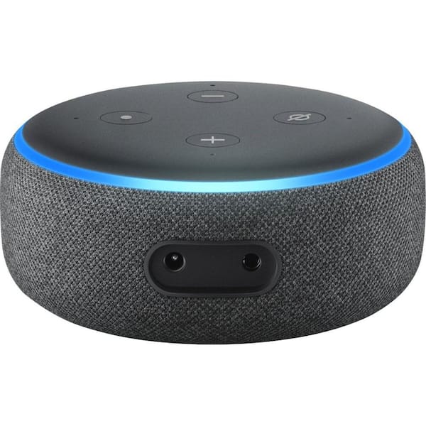 Amazon Echo Dot in Charcoal (Gen 3) B07FZ8S74R - The Home Depot
