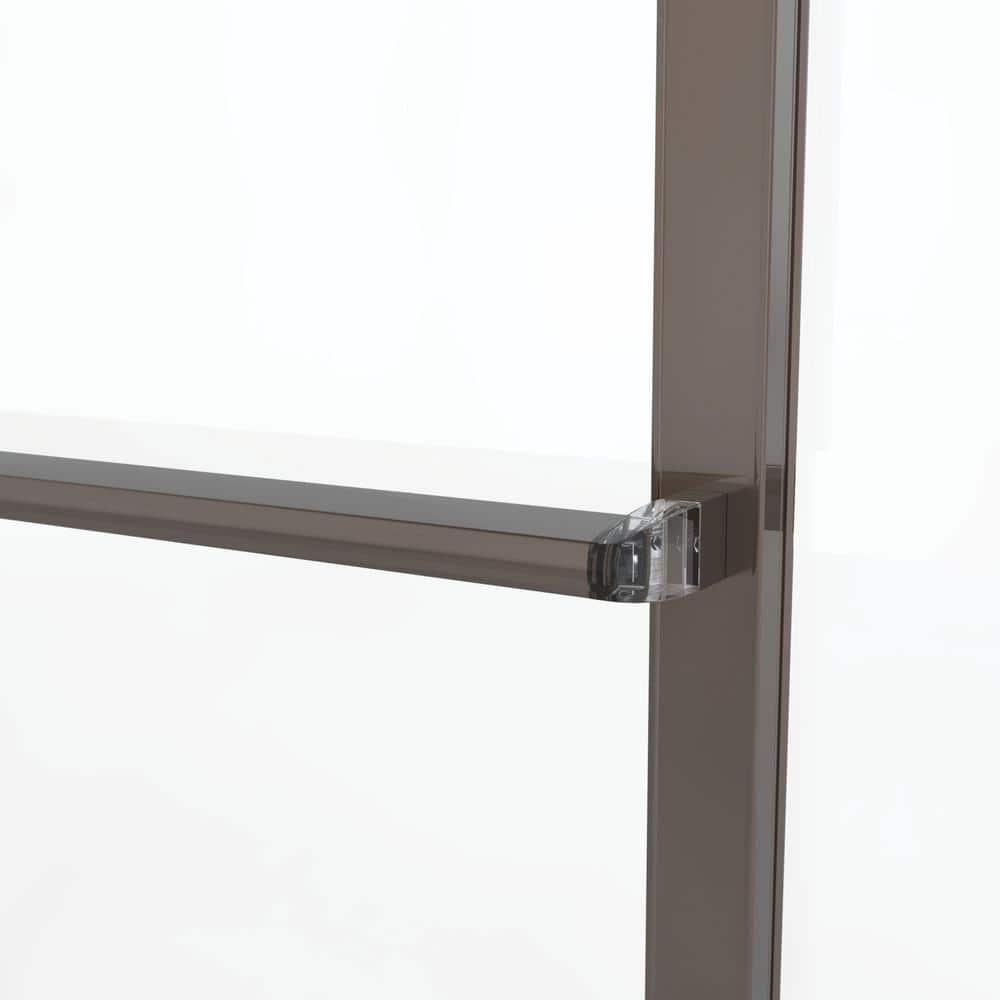 Oil Rubbed Bronze Clear Glass Sliding Tub Door, 57-59 in. Wide