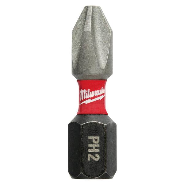 1 2 Impact Drill Drill Hog&reg; #2 Phillips Impact Driver Bits - 5-Pack, 3