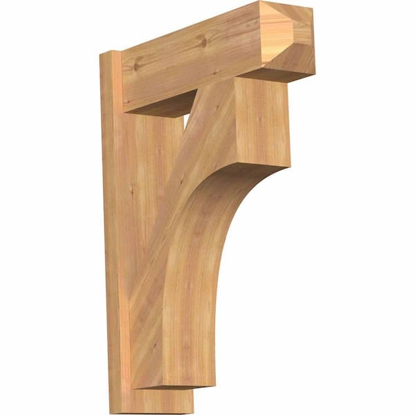 Ekena Millwork 8 in. x 32 in. x 24 in. Westlake Craftsman Smooth Western Red Cedar Outlooker