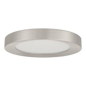Sea Gull Lighting 15-Inch Brushed Nickel LED Flush Mount Ceiling Light - Selectable CCT, Dimmable