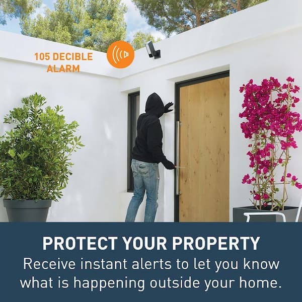 Legrand Netatmo Smart Home 1080P No Subscription Outdoor Weatherproof Security Camera with Siren