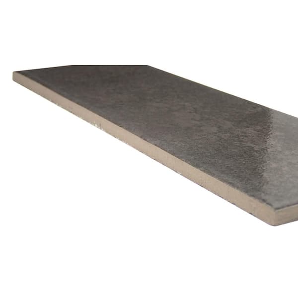 Pagoni Dark 4 in. x 13 in. Glossy Porcelain Wall Tile (8.47 Sq. Ft. /Case, 22-Pieces)