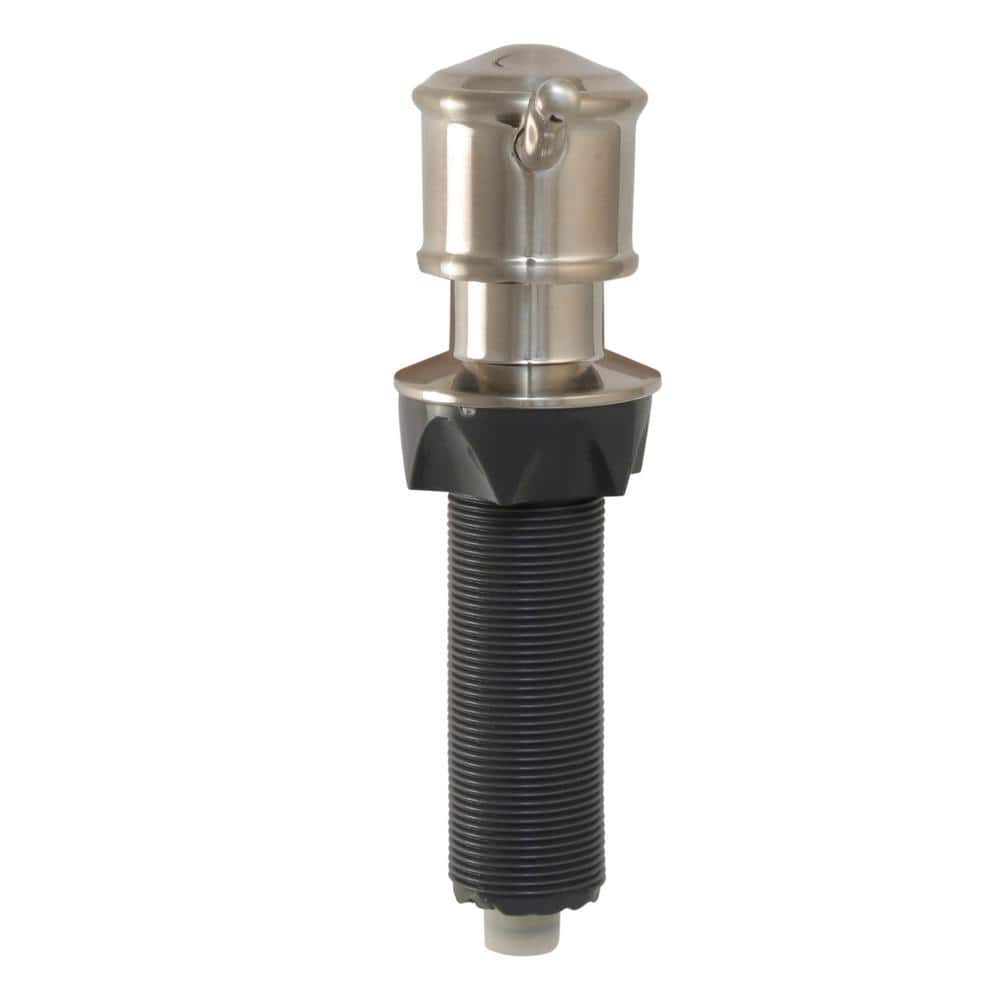 Brushed Nickel Curved Nozzle Soap Dispenser with Hose