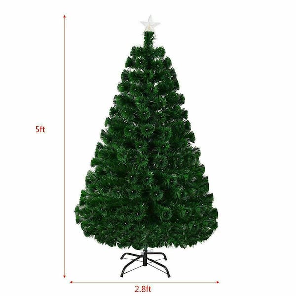 【公式サイト】正規ブランド品通販 5 Costway ft. Optic Fiber Tree Christmas Artificial Pre-Lit アンプ