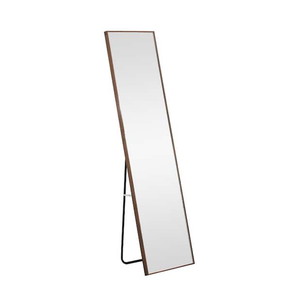 Unbranded 23 in. W x 65 in. H Wooden Frame Full Body Mirror Floor Standing Full Length Mirror