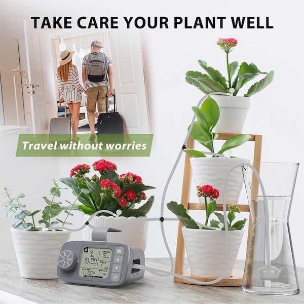 Oyezvary Automatic Watering System for 15 Potted Plants, Indoor Drip  Irrigation Kit with 30-Day Timer, Power Supply 28CSA11475