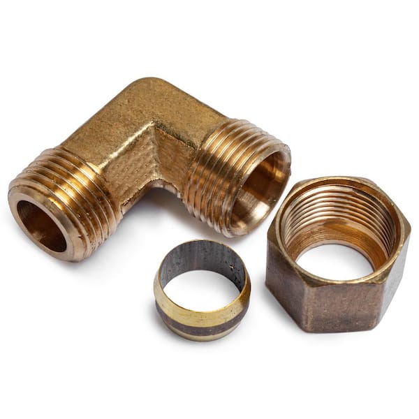 S 15MM BRASS COMPRESSION PLUMBING FITTING ELBOW SIZE 22MM