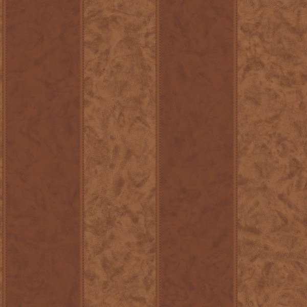 York Wallcoverings Leather Stripe Wallpaper