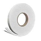 3/8 in. x 5/16 in. x 10 ft. White High-Density Rubber Weatherstrip Tape
