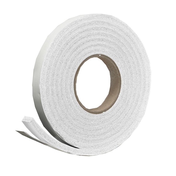 Frost King 3/8 in. x 5/16 in. x 10 ft. White High-Density Rubber Weatherstrip Tape