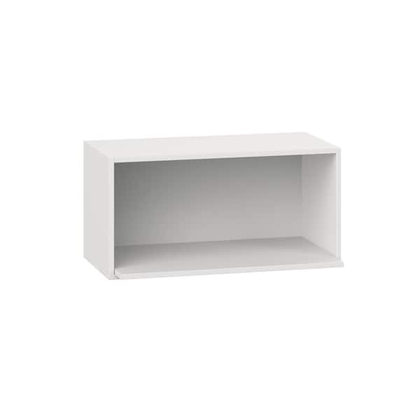 Roseland 30 in. W x 18 in. D x 15 in. H Assembled Shaker Microwave Wall Kitchen Cabinet in Warm White