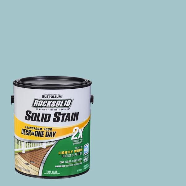 Rust-Oleum RockSolid 1 gal. Blue Sky Exterior 2X Solid Stain
