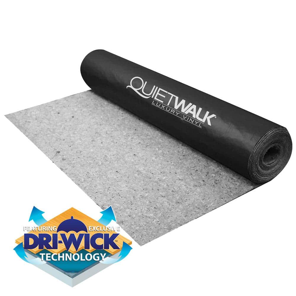 QuietWalk Plus Laminate and Hardwood 33.34-ft x 3-mm Premium Felt Flooring  Underlayment (100-sq ft / (Roll) in the Flooring Underlayment department at