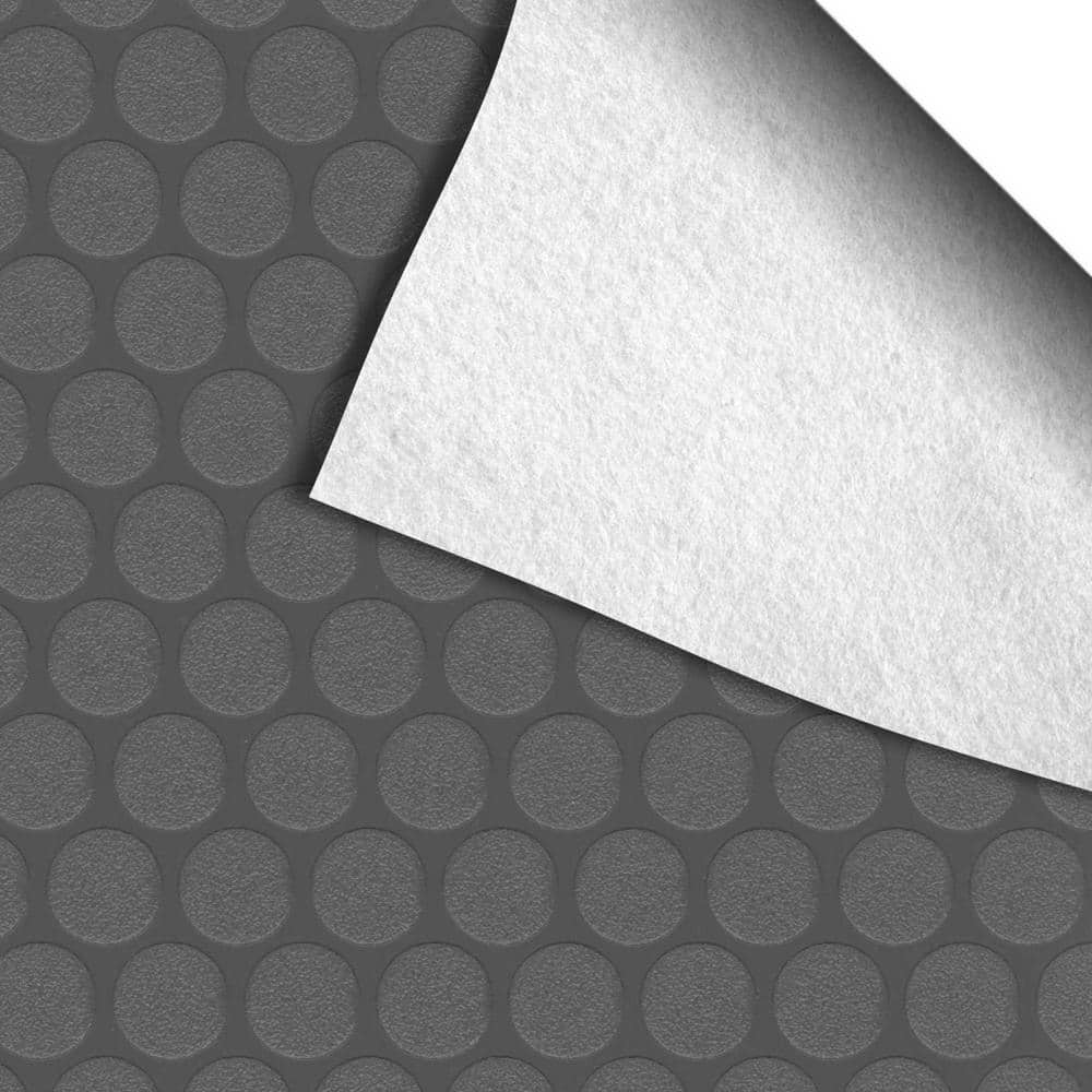 Small Coin 27 in. W x 60 in. L Slate Grey Commercial Grade Vinyl Performance Garage Flooring Runner price history on PriceWatchPro