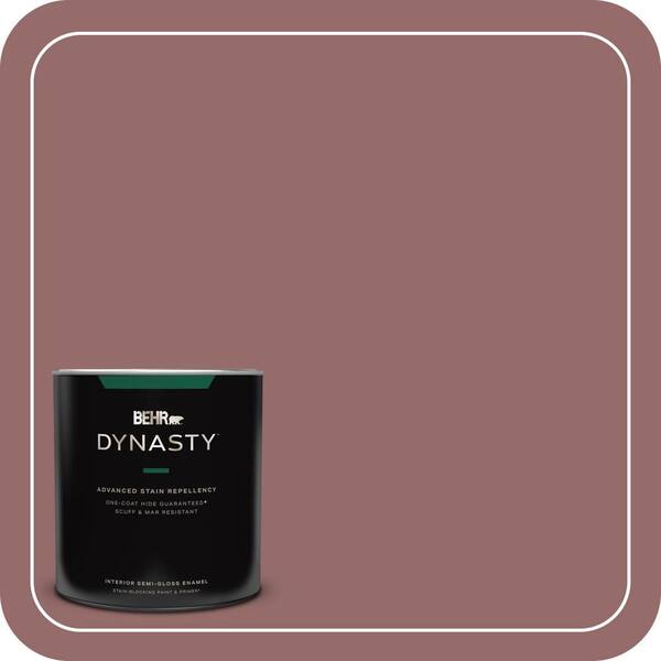 BEHR DYNASTY 1 qt. #140F-5 Clay Ridge Semi-Gloss Enamel Stain-Blocking Interior Paint and Primer