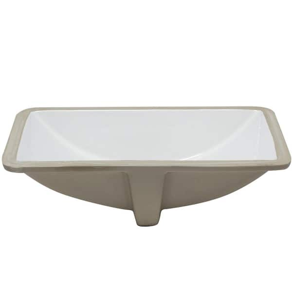 Swiss Madison Voltaire 21 in. Rectangular Undermount Bathroom Sink in  Glossy White SM-UM625 - The Home Depot