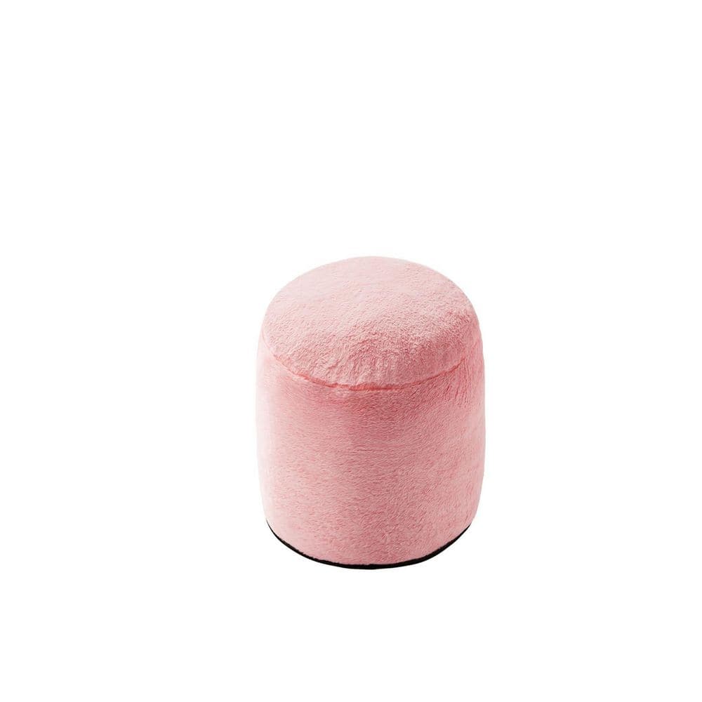 20 x 15 in. Pink Round Outdoor Pouf Cushion with Foam Filling Soft Foot Rest for Living Room price history on PriceWatchPro
