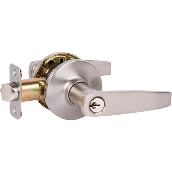 DELANEY HARDWARE Milton Entry Door Lever in Satin Nickel Finish