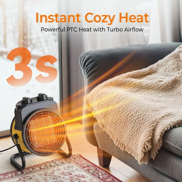 Phewnyzo 1500W Outdoor Greenhouse Heater w Digital Thermostat