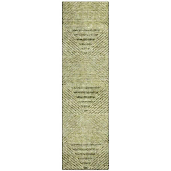 Addison Rugs Chantille Machine Washable Indoor/Outdoor Abstract ACN777 Aloe 2 ft. 3 in. x 7 ft. 6 in. Area Rug