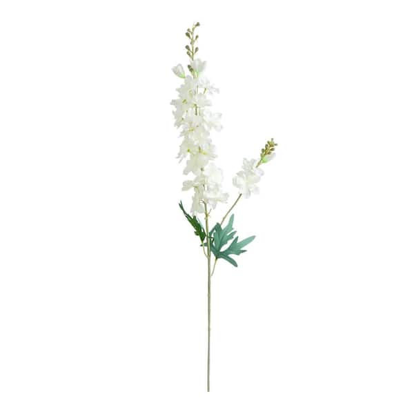 Nearly Natural 33 in. Artificial Delphinium Flower Stems, (Set of 3)