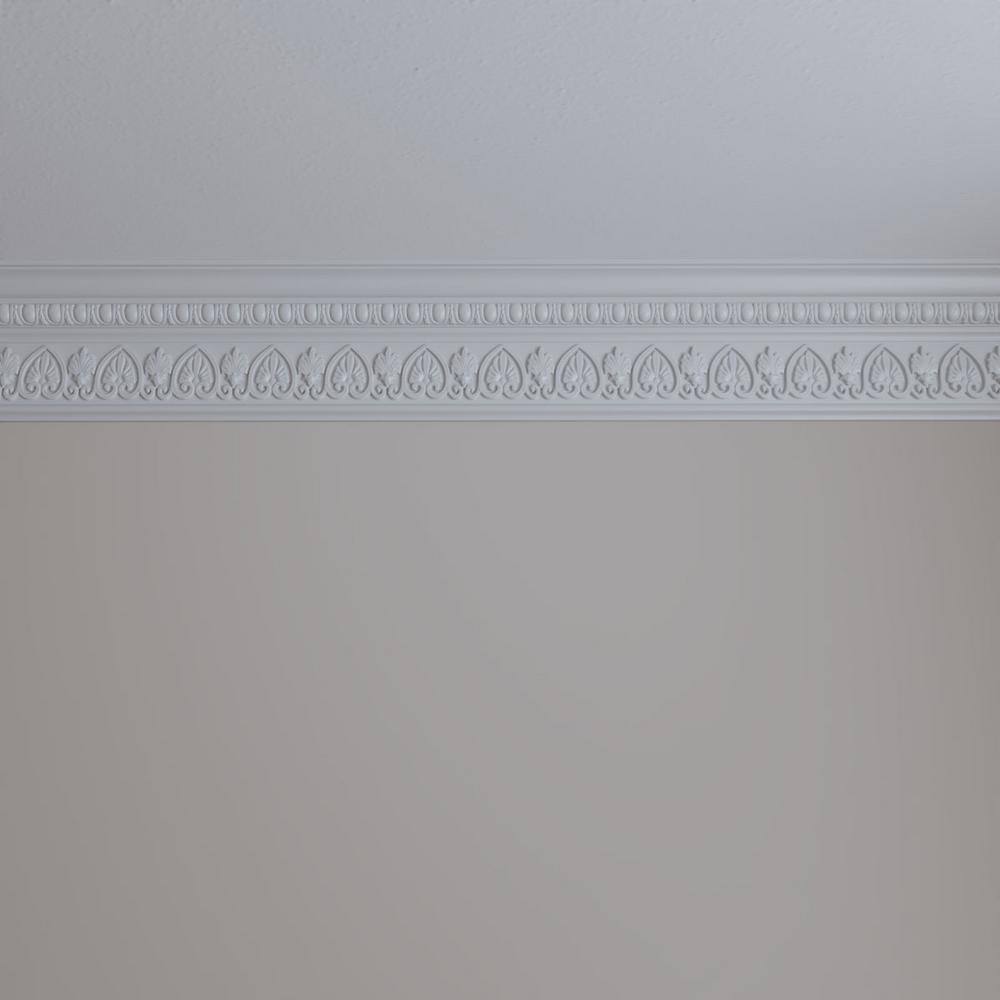 Kirke 94.5" White Polyurethane Crown Moulding