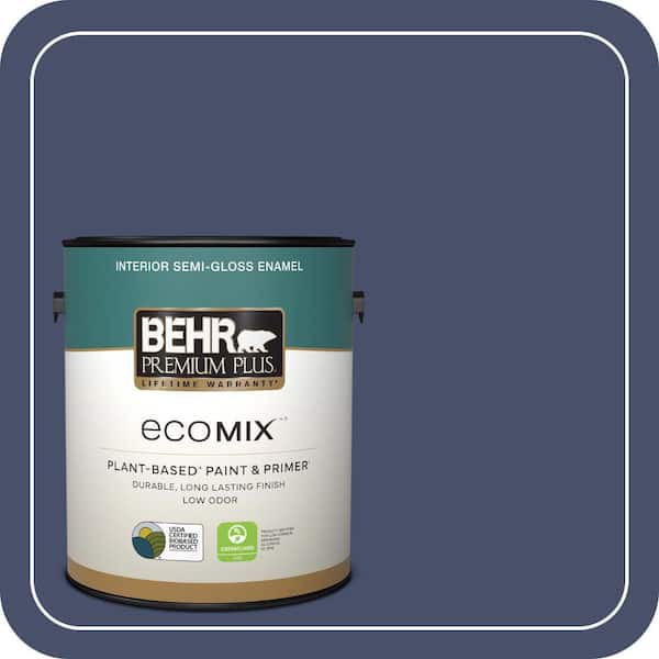 1 gal. #PPU15-18 Vintage Velvet Semi-Gloss Enamel EcoMix Plant-Based Interior Paint & Primer