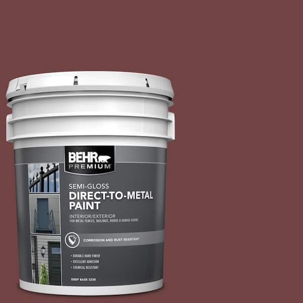 5 gal. #AE-6 Colony Red Semi-Gloss Direct to Metal Interior/Exterior Paint