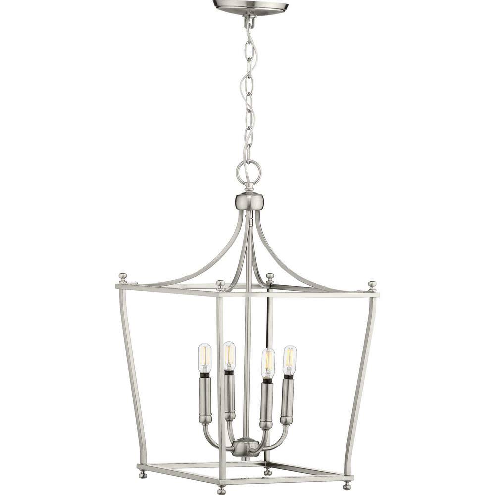 Parkhurst Brushed Nickel 4-Light Lantern Pendant
