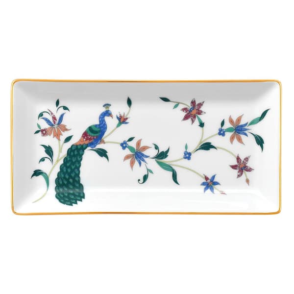 Noritake Bountiful Garden 9.75 in. (Multi) Porcelain Rectangular Tray