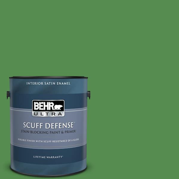 BEHR ULTRA 1 gal. #M390-6 Belfast Extra Durable Satin Enamel Interior Paint & Primer