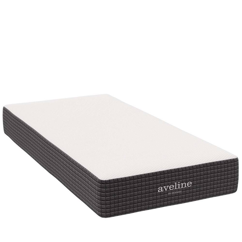 MODWAY Aveline 10in. Medium Memory Foam Tight Top Twin Mattress MOD