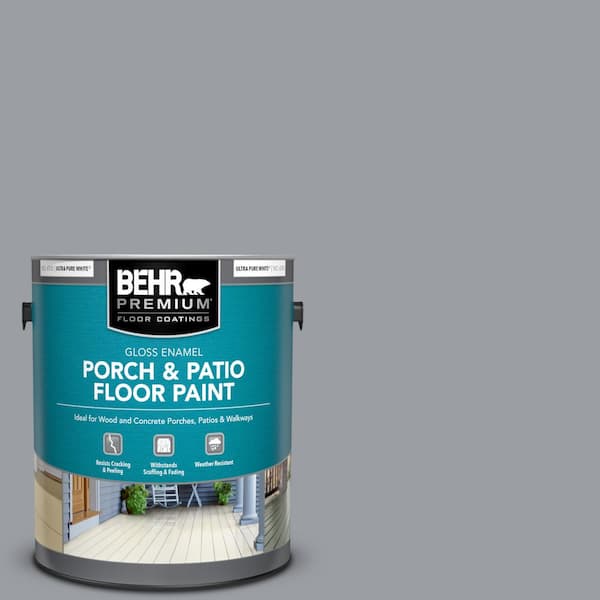BEHR PREMIUM 1 gal. #760F-4 Down Pour Gloss Enamel Interior/Exterior Porch and Patio Floor Paint