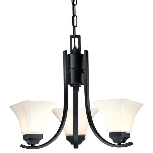 Minka Lavery Agilis 3-Light Black Chandelier