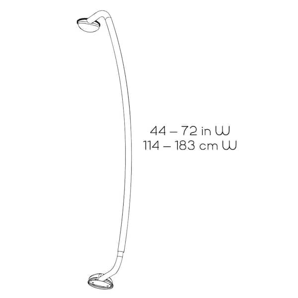 Zenna Home NeverRust Curved Shower Rod Review: It Added So Much Space