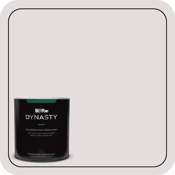 BEHR DYNASTY 1 qt. #PR-W07 Fading Fog Semi-Gloss Enamel Interior Stain-Blocking Paint & Primer